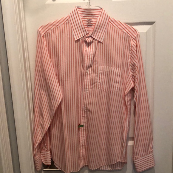 Salmon striped dress shirt - Picture 1 of 3